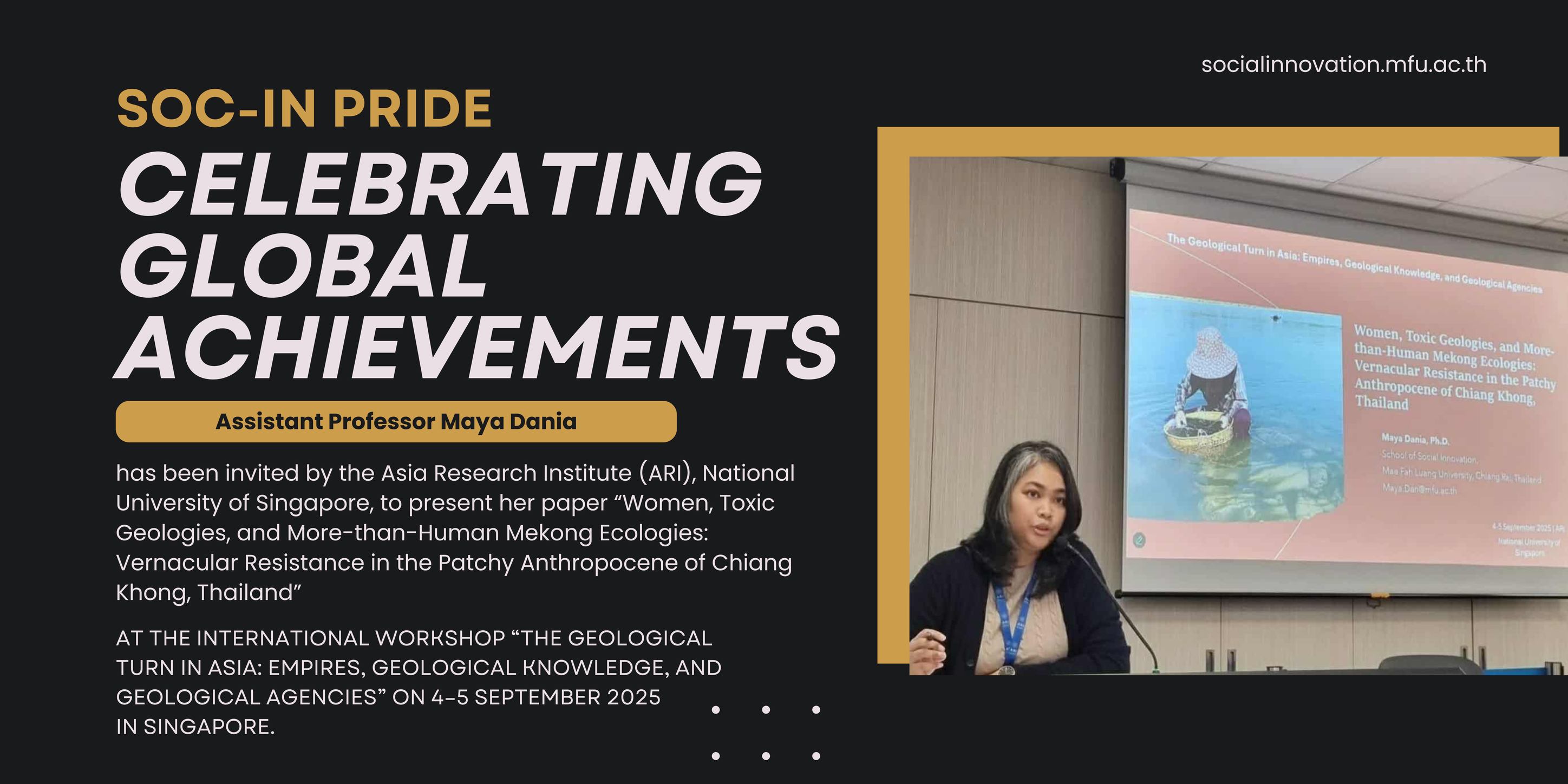 Soc-In Pride | Celebrating Global Achievements on Presenting Academic Work at the International Conference