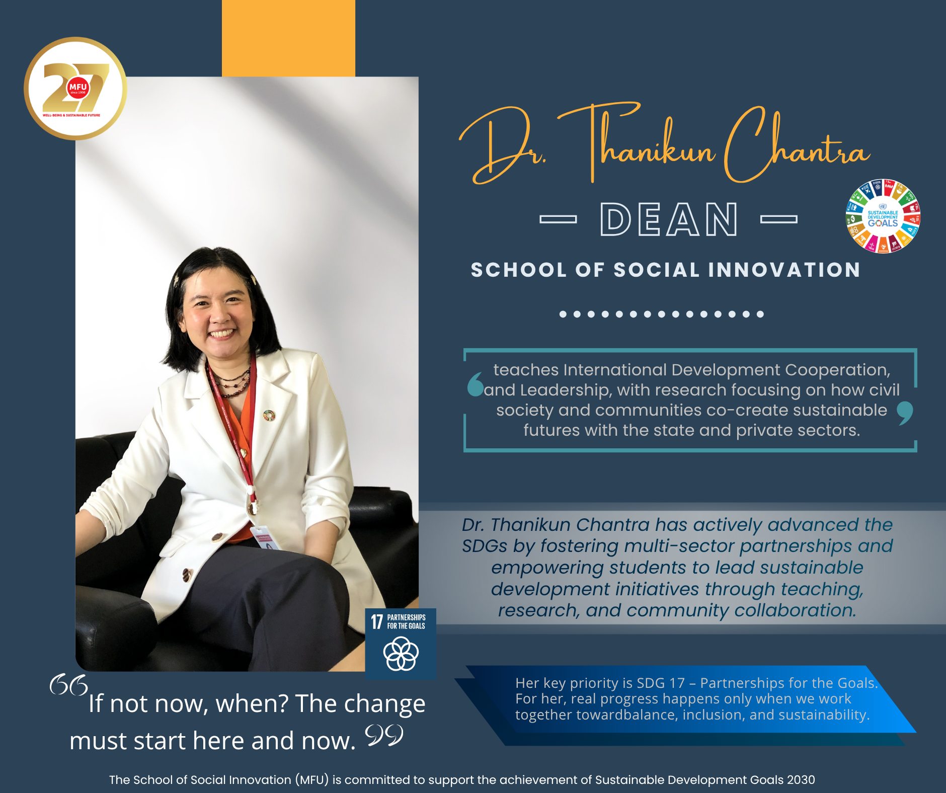 Launching SDG IMPACTS | School of Social Innovation, MFU
