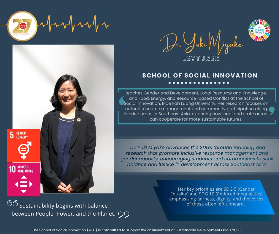 SDG IMPACTS #6 | School of Social Innovation, MFU