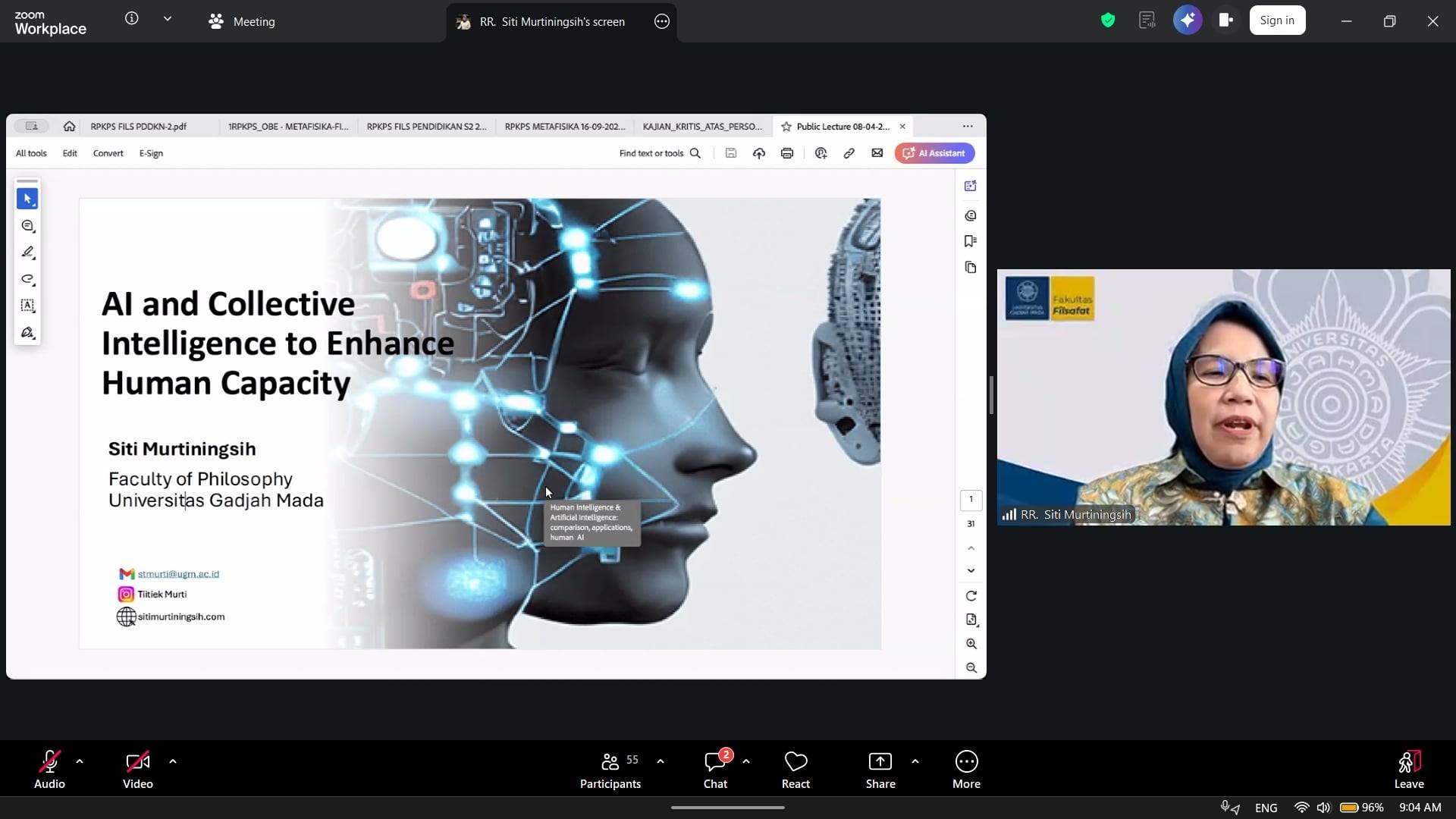 Lecture on “Artificial Intelligence (AI) and the Ethics of Knowing: Learning, Power, and Global Development”