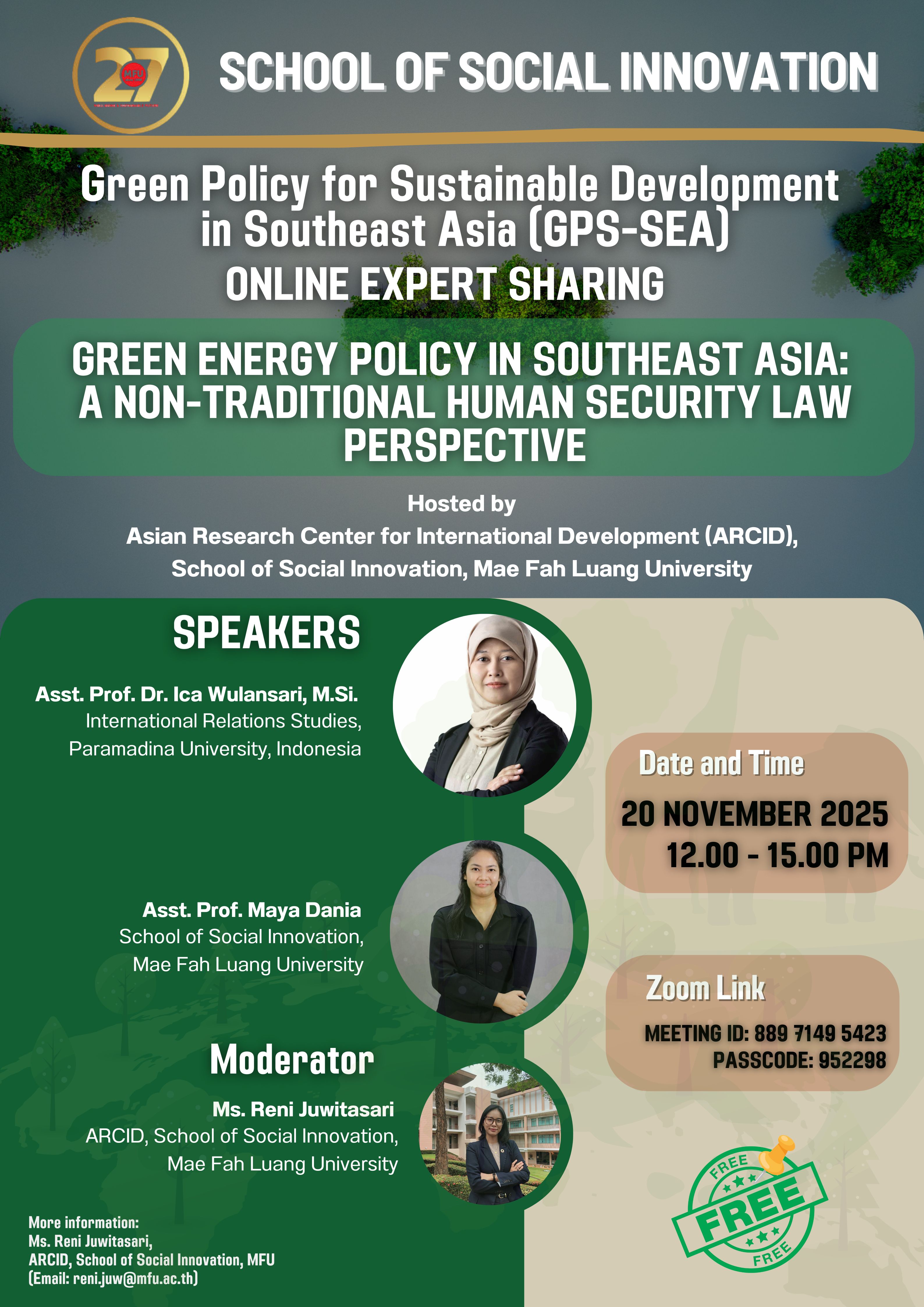 GPS-SEA Expert Sharing on 