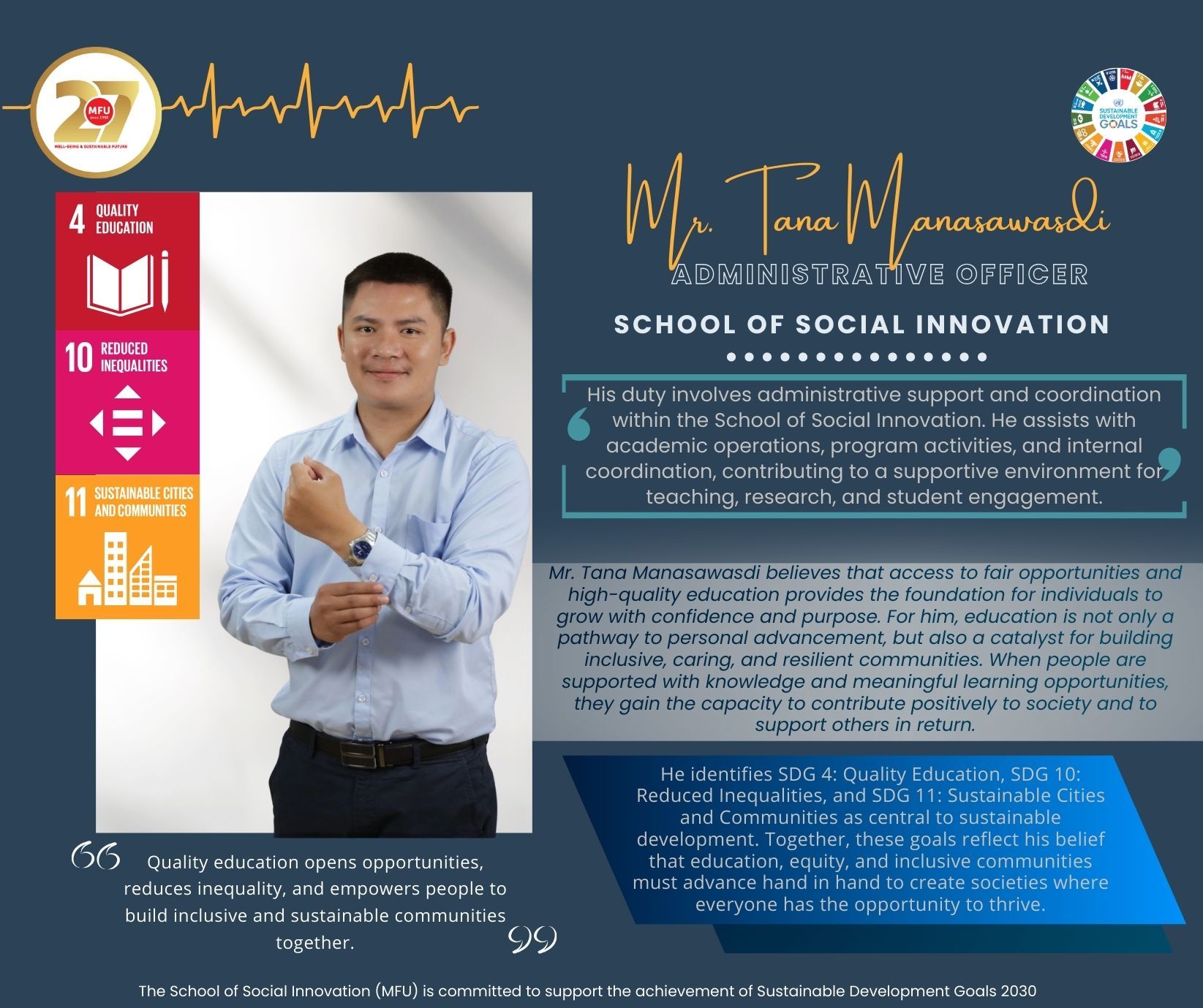 SDG IMPACTS #23 | School of Social Innovation, MFU