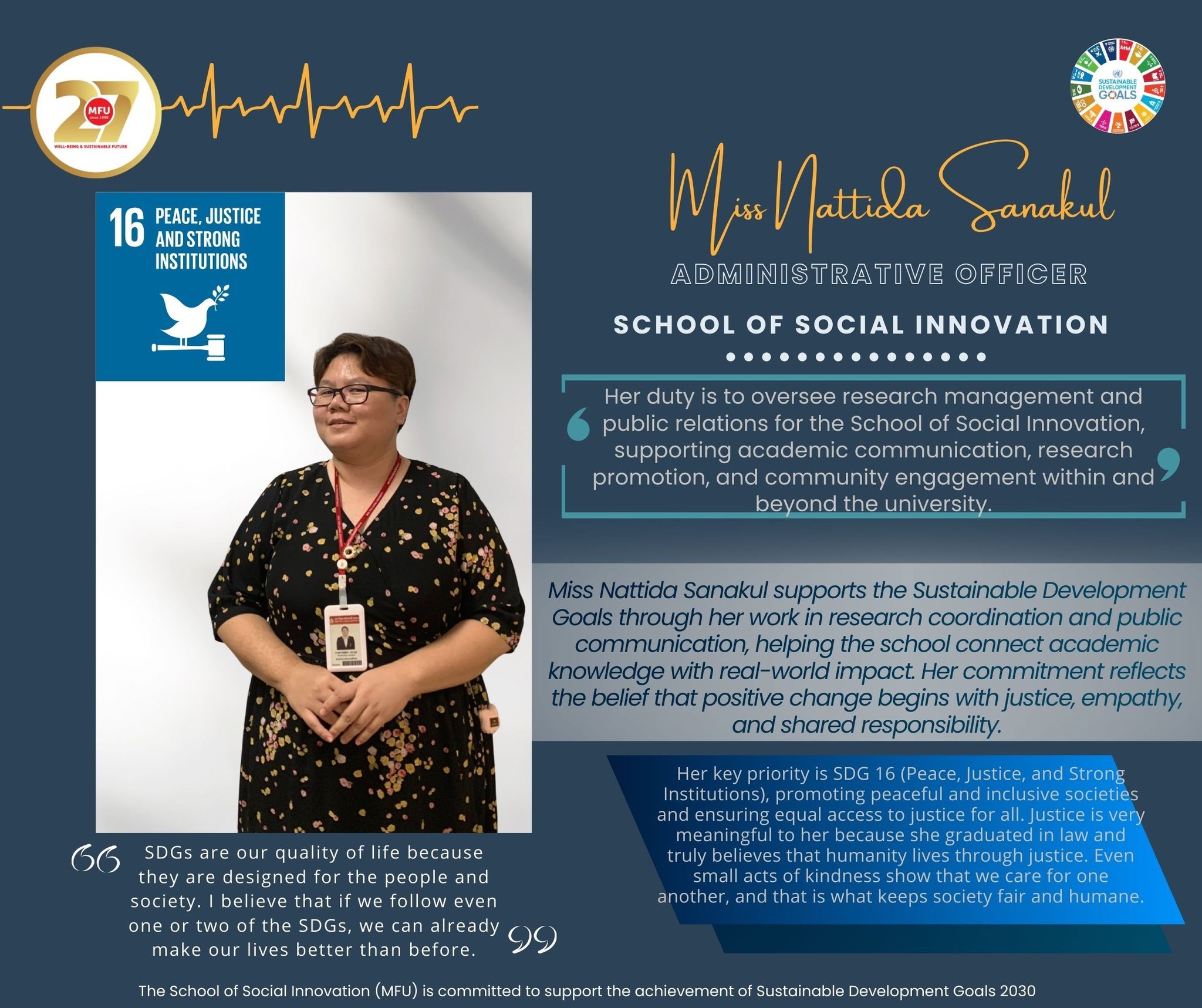 SDG IMPACTS #22 | School of Social Innovation, MFU